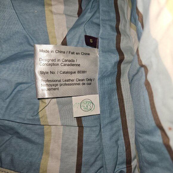 Danier White Genuine Leather Moto Jacket - Size P (Petite/Small) - Picture 14 of 16